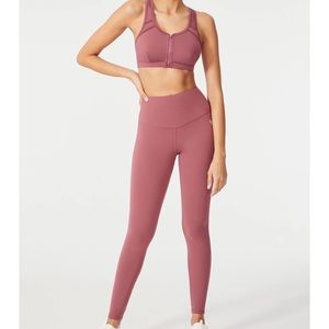 ELLIE Pink Fitness Set (Sports Bra & Leggings)
